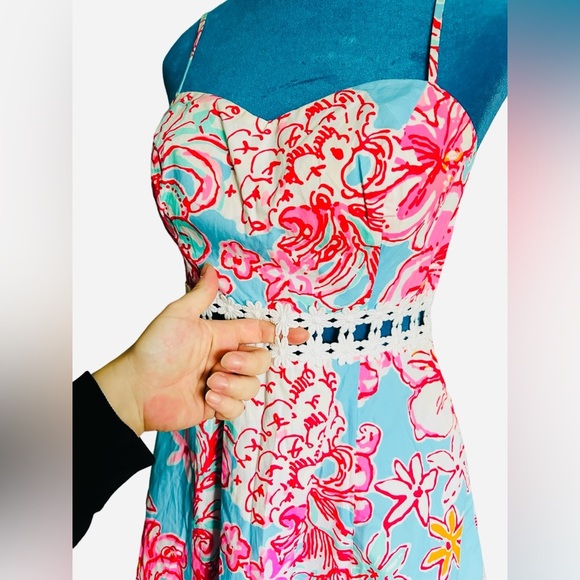 Lilly Pulitzer Dress | Lilly Pulitzer Lenore dress | Spaghetti strap | vacation - Picture 9 of 15